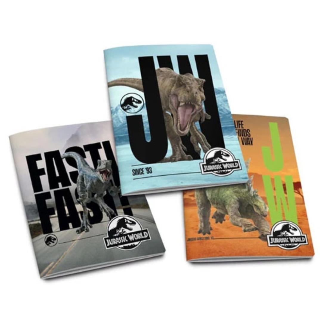 8056379189992_1 Maxi Quaderno A4 Jurassic World - Rig. Q - immagine 1