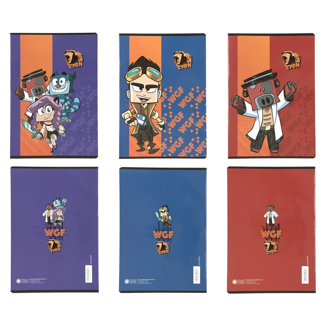 8058263164801_1 Maxi Quaderno A4 Lyon Gamer Rig. 4 mm - immagine 1