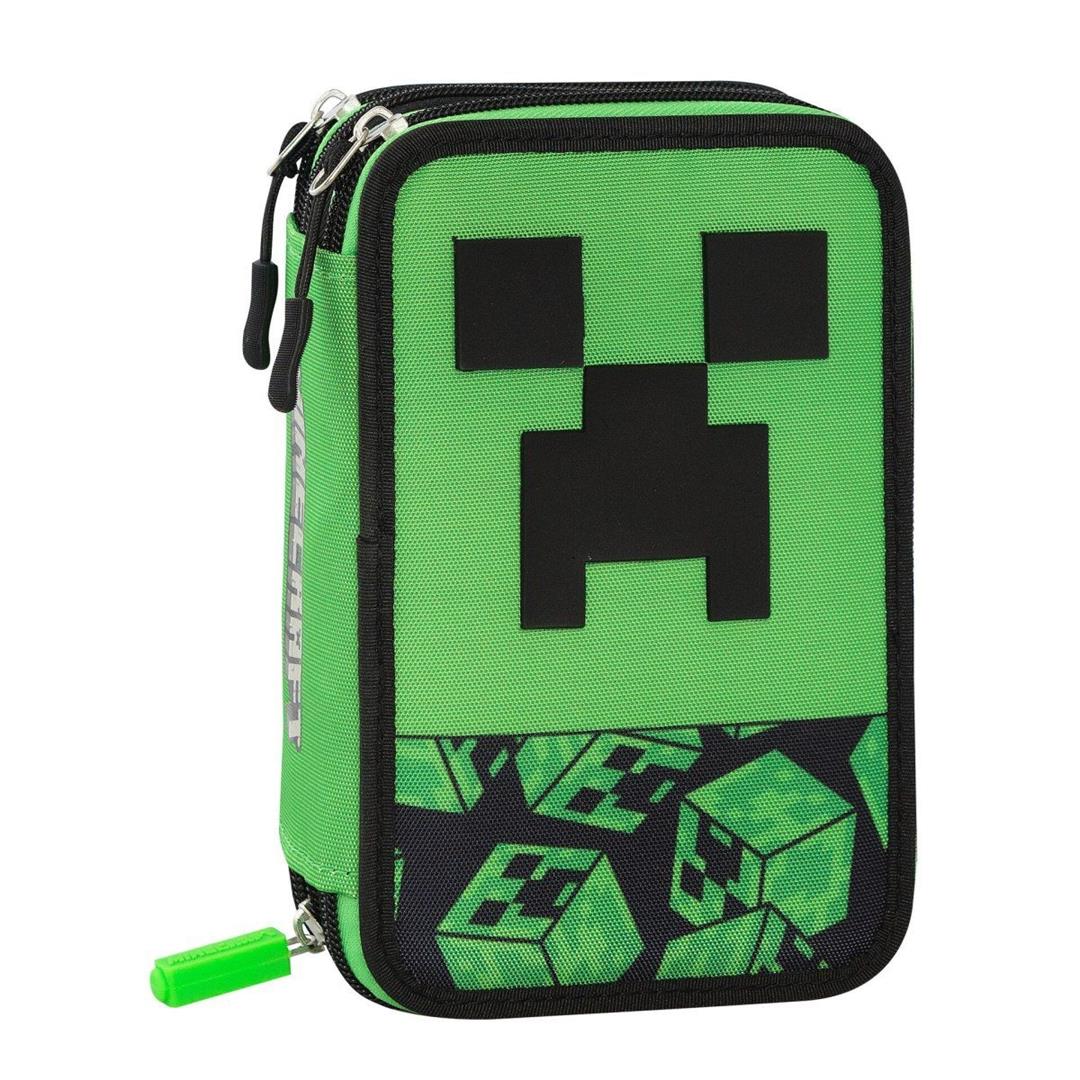 8058263233583_1 Astuccio Tre Zip Minecraft Pixel - immagine 1