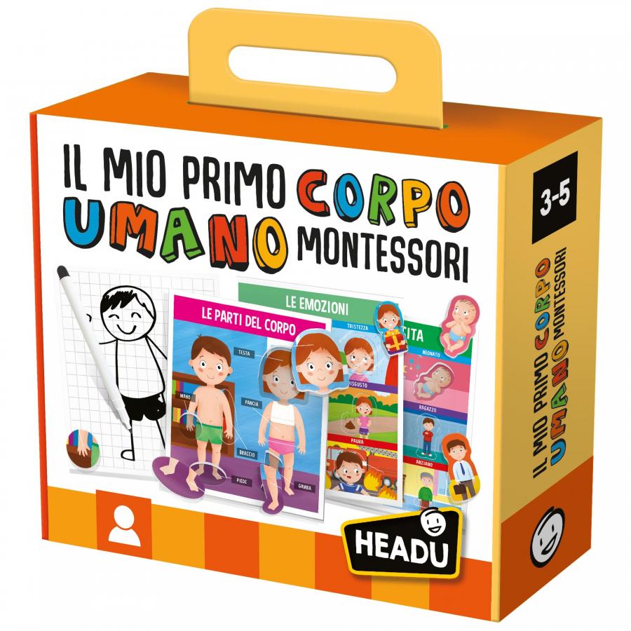 Montessori Il mio primo corpo umano Headu - immagine 1