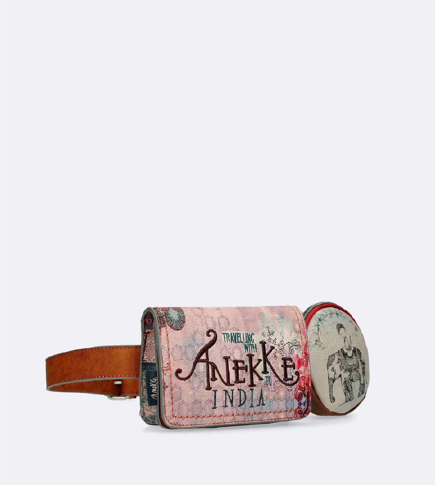 Marsupio doppio con cinturino in vita ricamato Anekke Arizona - immagine 4