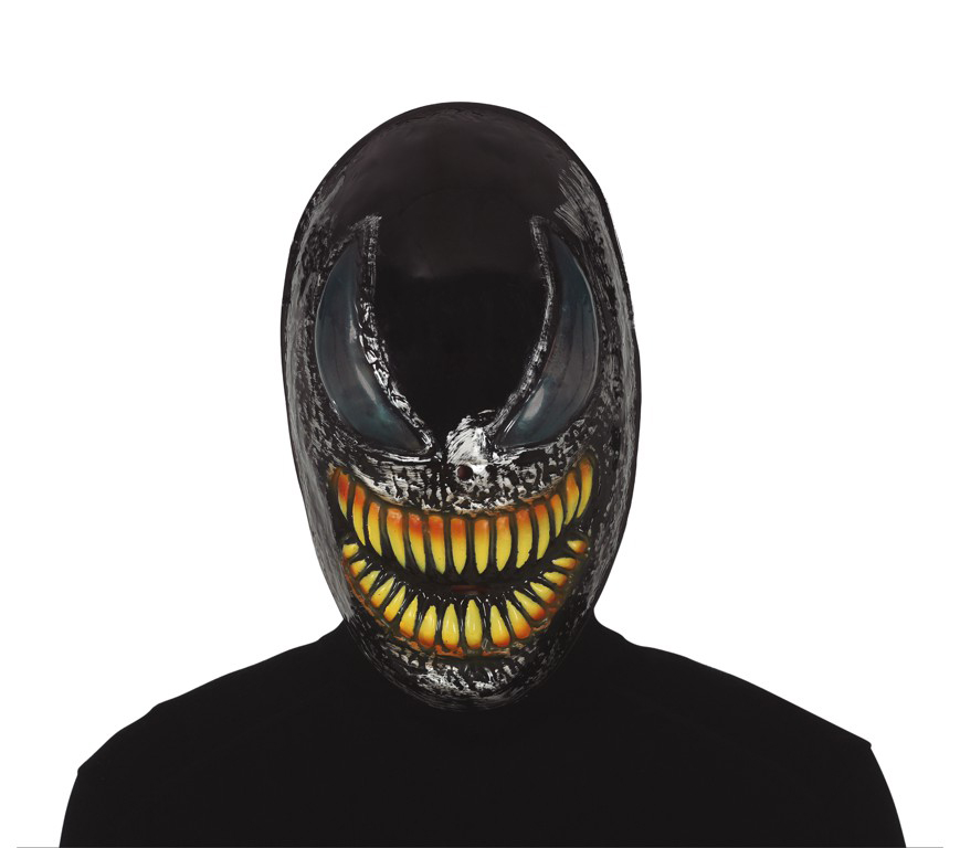 8434077011485_1 Maschera nera Venom, pvc - immagine 1