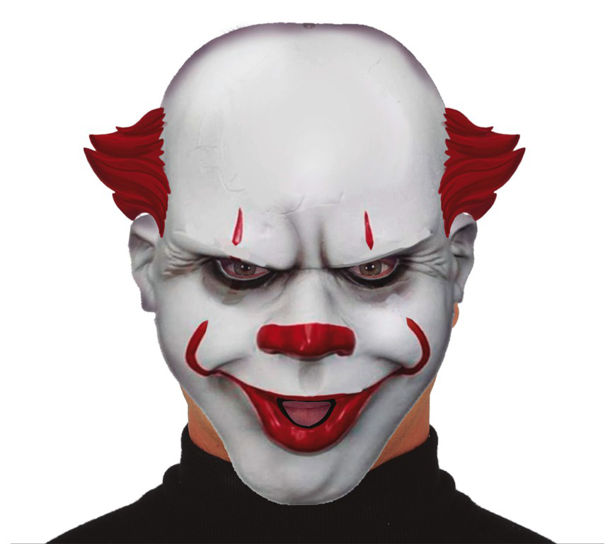 Maschera pagliaccio assassino, pvc - immagine 1