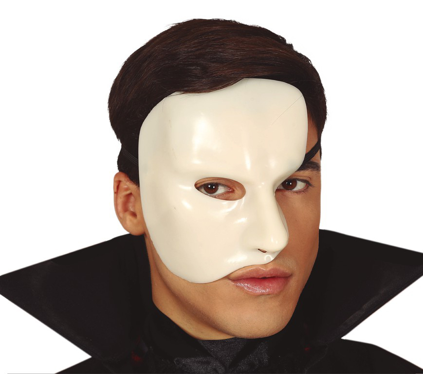 8434077022771_1 Maschera bianca fantasma dell'opera - immagine 1