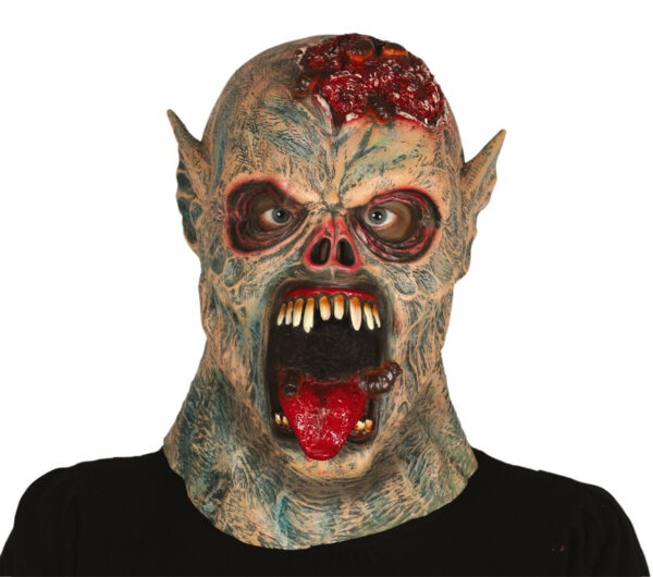 Maschera mostro che grida, lattice - immagine 1