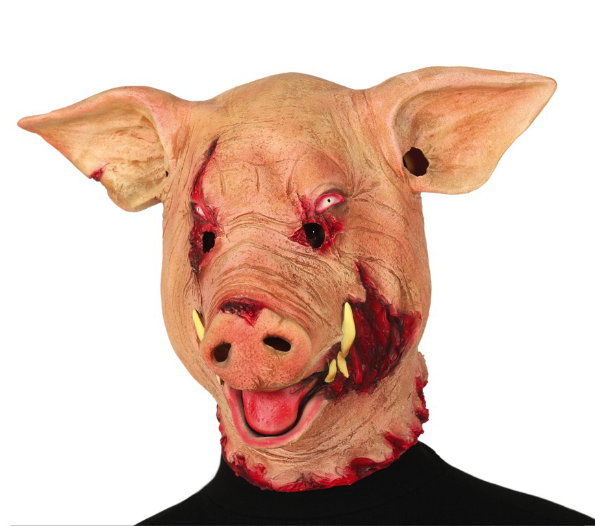 8434077028575_1 Maschera maiale horror splatter thriller - immagine 1