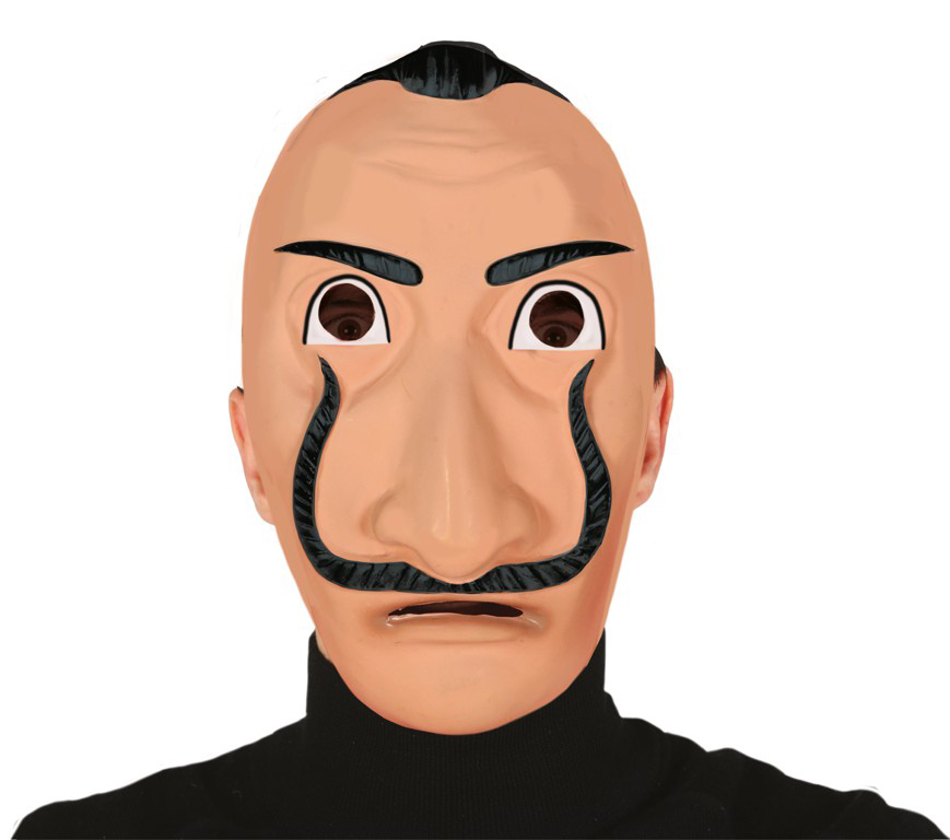 8434077029022_1 Maschera casa di carta Salvador Dalì, pvc - immagine 1