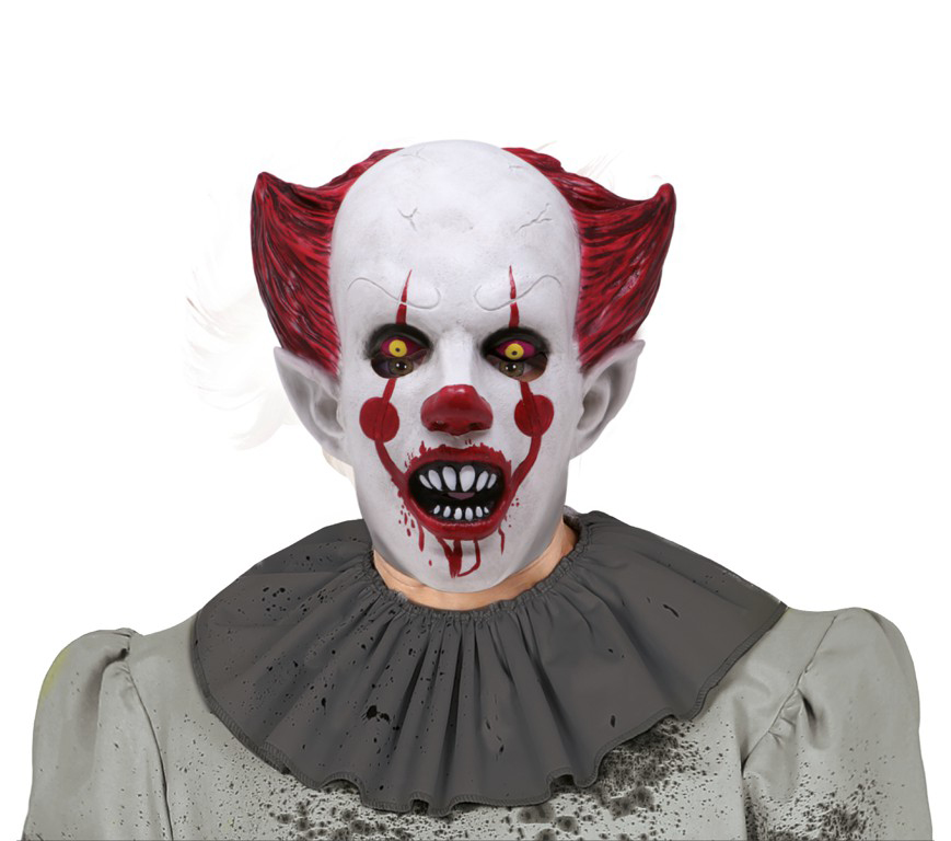 Maschera pagliaccio assassino, lattice - immagine 1