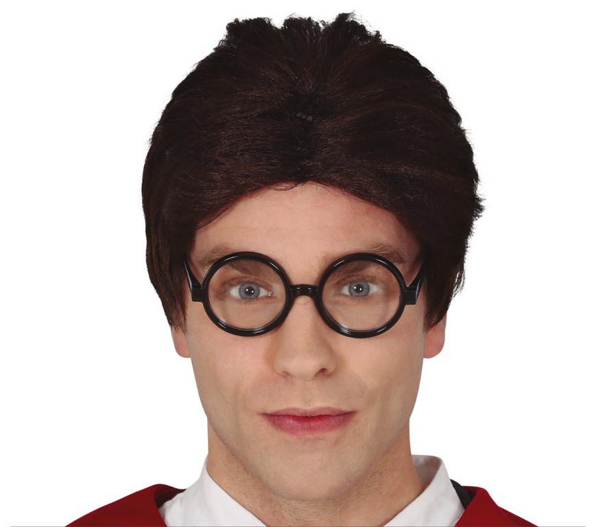 8434077049563_1 Parrucca castana Mago-Harry Potter - immagine 1