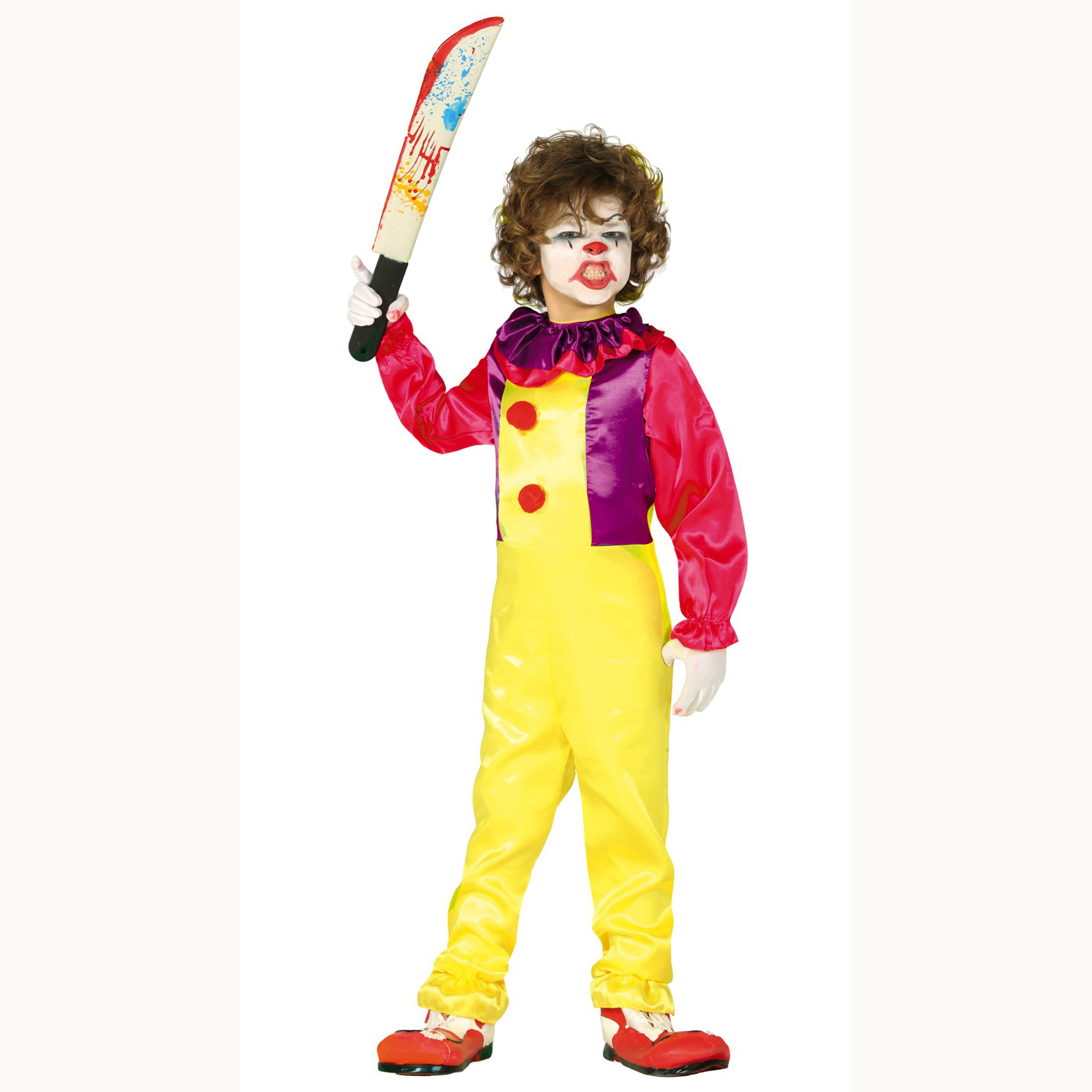 8434077877104_1 Costume pagliaccio horror, IT - immagine 1