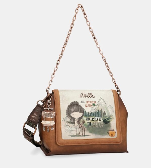 Borsa a tracolla con patta e manico in metallo  The Forest Anekke Canada - immagine 1