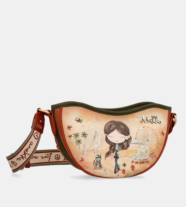 Borsa Ovale a Tracolla Anekke Peace & Love - immagine 1