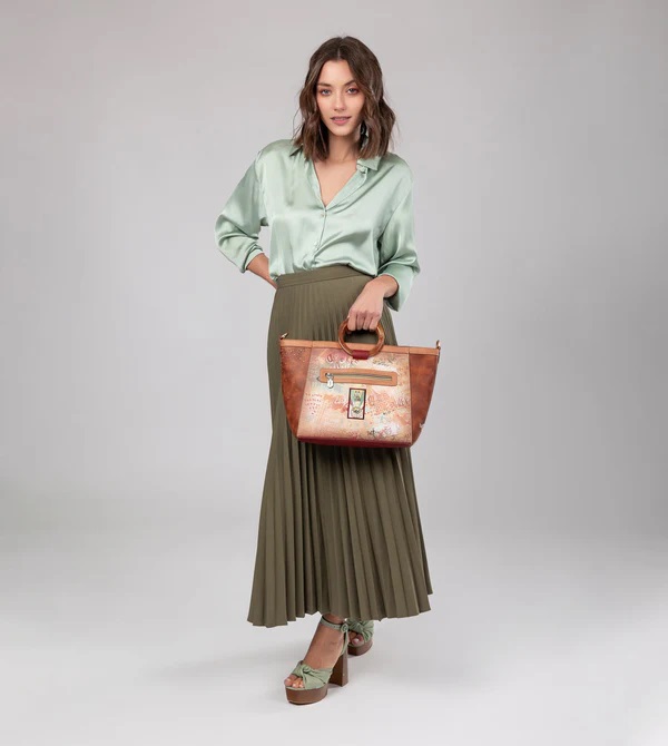 Borsa a Tracolla con Manici Rotondi Anekke Peace & Love - immagine 10