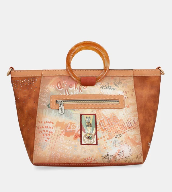 Borsa a Tracolla con Manici Rotondi Anekke Peace & Love - immagine 4