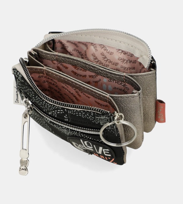 Portamonete a Tre Scomparti Nature Sixties Anekke - immagine 4