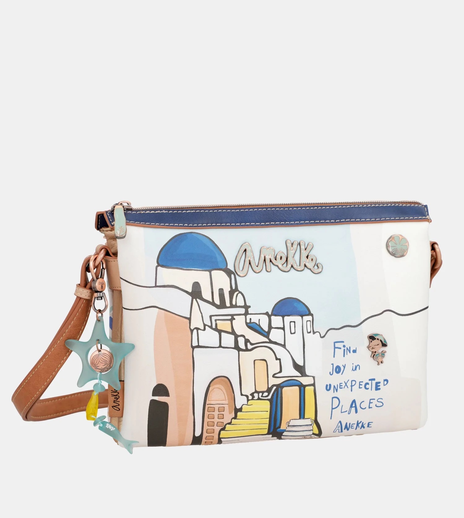 Borsa a tracolla Sunrise a triplo scomparto Anekke Mediterranean - immagine 1