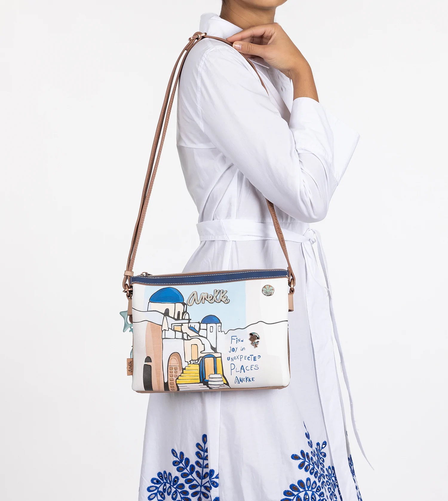 Borsa a tracolla Sunrise a triplo scomparto Anekke Mediterranean - immagine 2