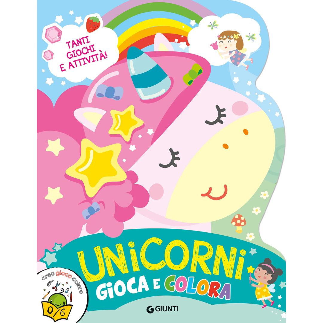 xr:d:DAGBowUWnRQ:148,j:7012528778223059331,t:24040721 Libro Unicorni Gioca e Colora - immagine 1
