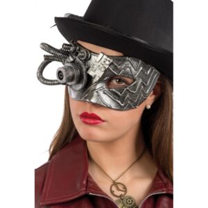 Maschera Steampunk Argento
