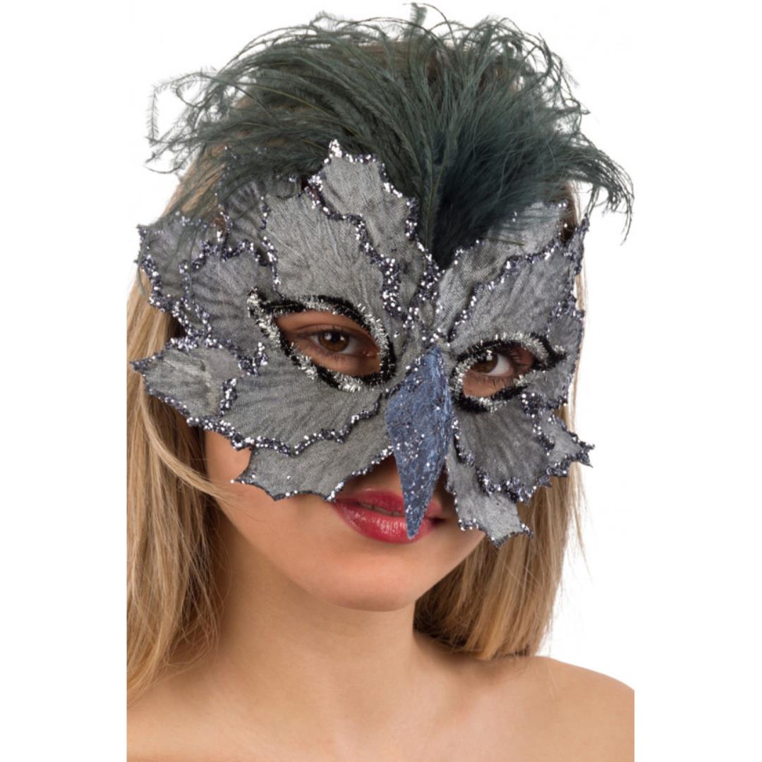 Maschera Con Foglie In Tessuto