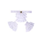 Set Gorgiera E Polsini Bianchi - immagine 2