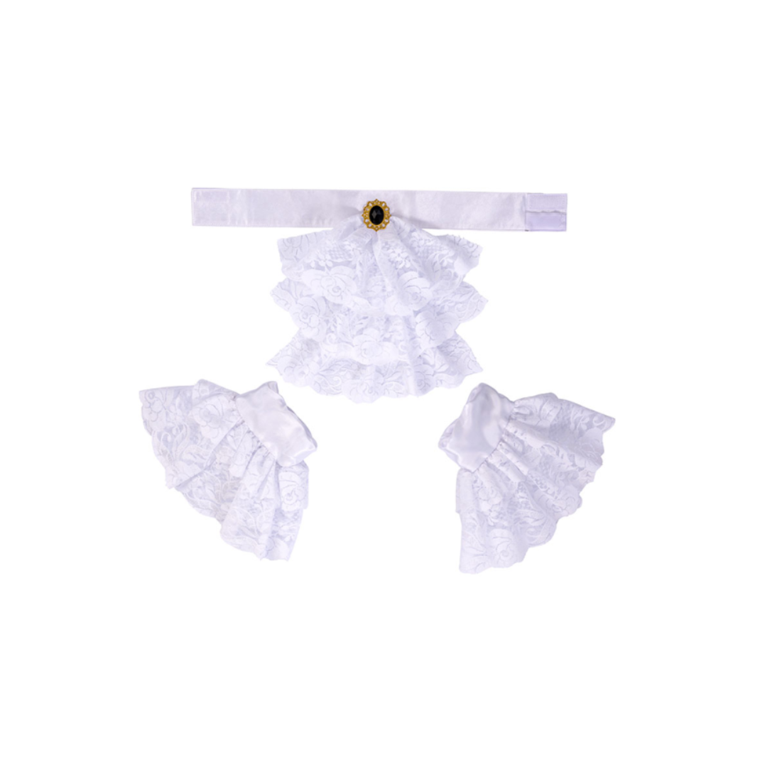 Set Gorgiera E Polsini Bianchi - immagine 2