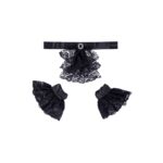 Set Gorgiera E Polsini Neri - immagine 2