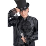 Set Gorgiera E Polsini Neri - immagine 3