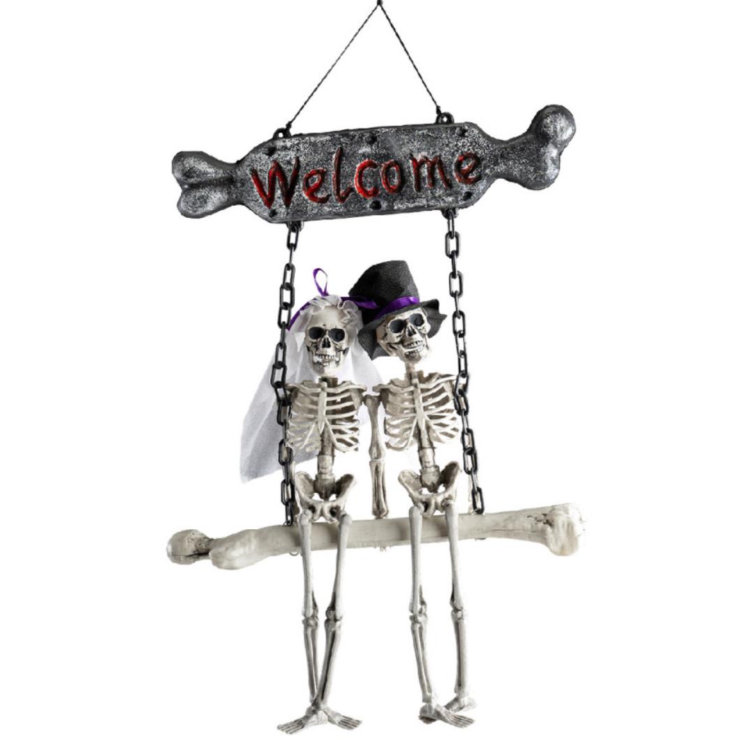 Appendino Scheletri Sposi su Altalena - immagine 2