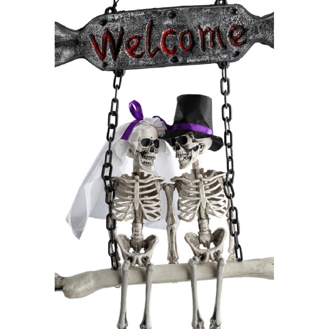 Appendino Scheletri Sposi su Altalena - immagine 3