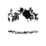 Decorazione Rose Nere - immagine 2