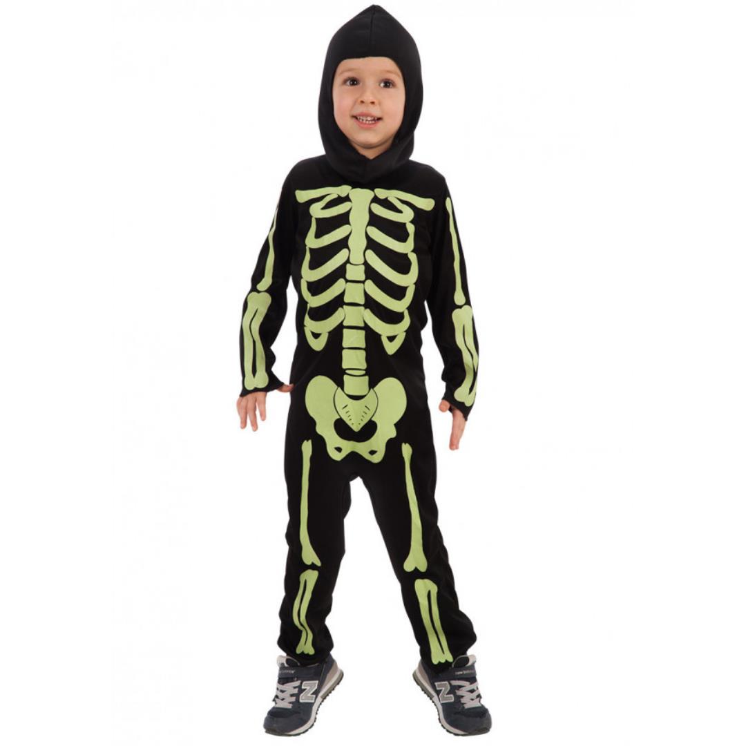 Costume Tuta Scheletro Tg. 4-5 Anni