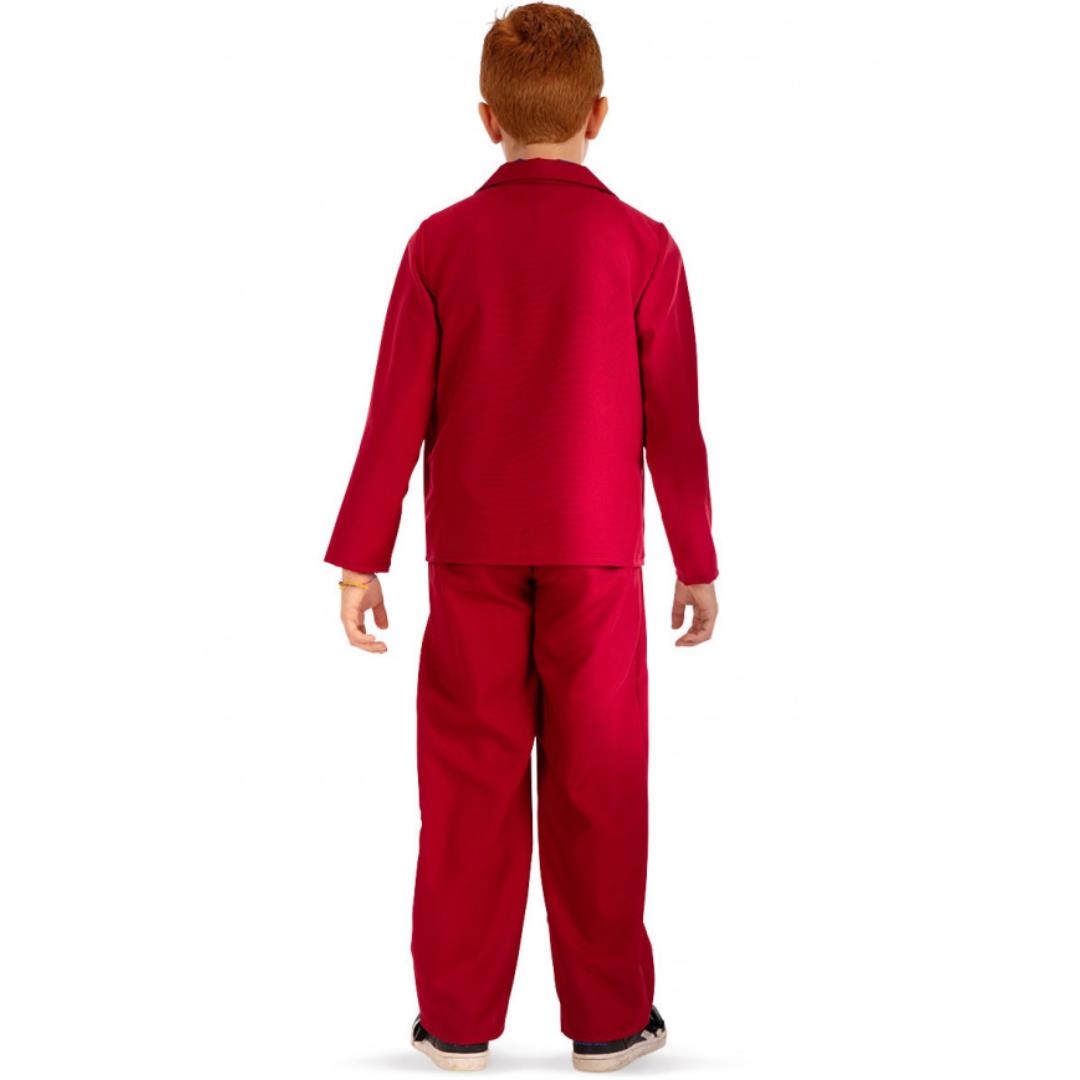 Costume Jocker Rosso Tg. 12-13 Anni - immagine 2