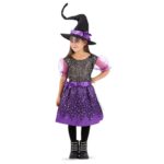 Costume Strega Viola Tg. 4-5 Anni