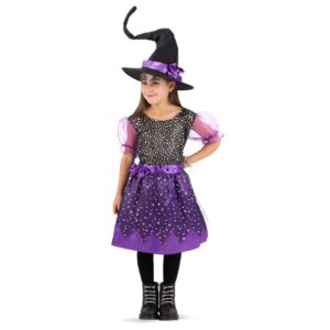 Costume Strega Viola Tg. 4-5 Anni