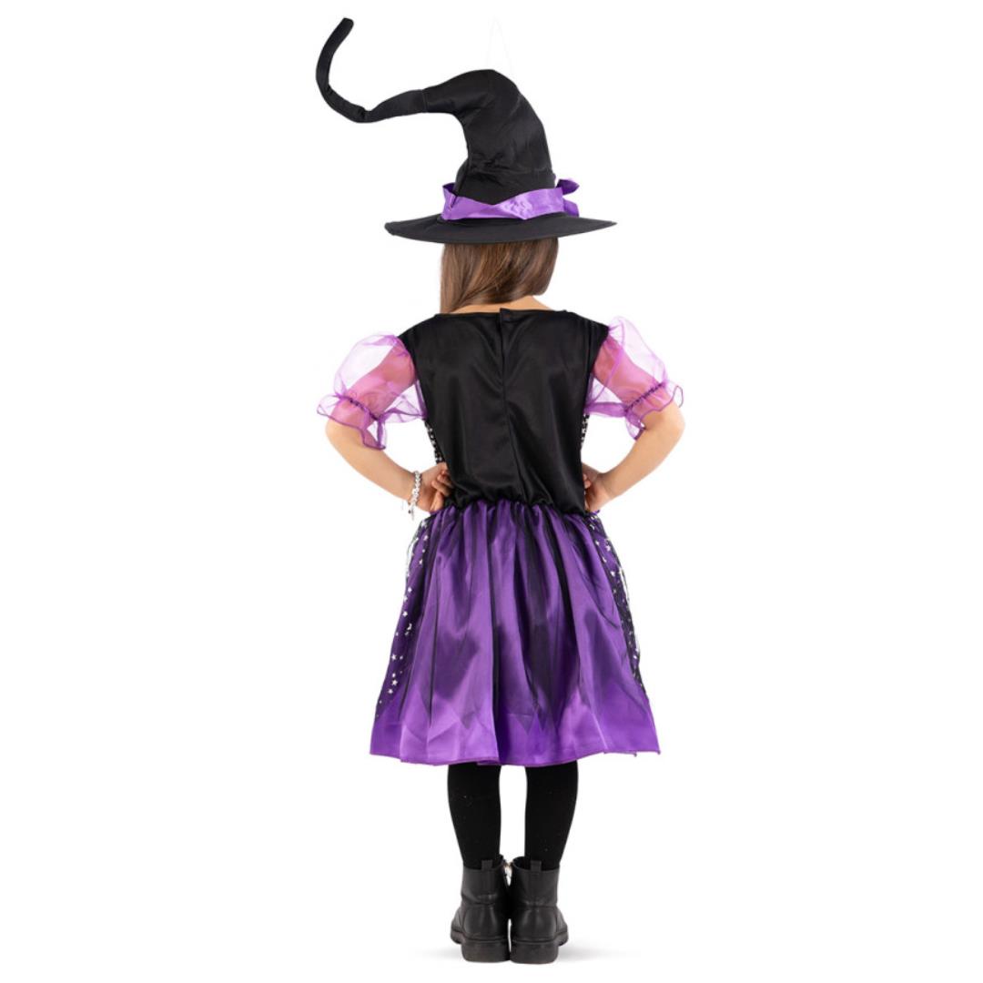 Costume Strega Viola Tg. 4-5 Anni - immagine 2
