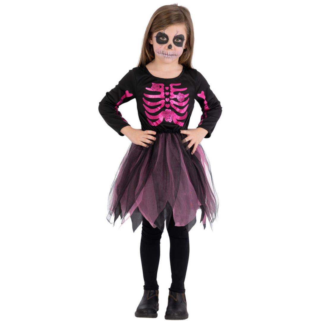 CREATOR: gd-jpeg v1.0 (using IJG JPEG v80), quality = 90 Costume Scheletrina Fucsia Tg. 3 Anni - immagine 2