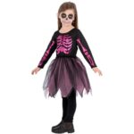 Costume Scheletrina Fucsia Tg. 3 Anni - immagine 4