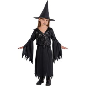 Costume Streghetta Nera Tg. 6-7 Anni