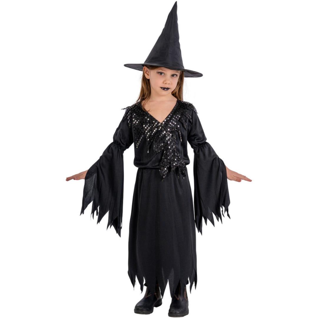 Costume Streghetta Nera Tg. 6-7 Anni Costume Streghetta Nera Tg. 6-7 Anni