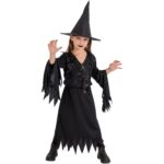 Costume Streghetta Nera Tg. 6-7 Anni - immagine 2