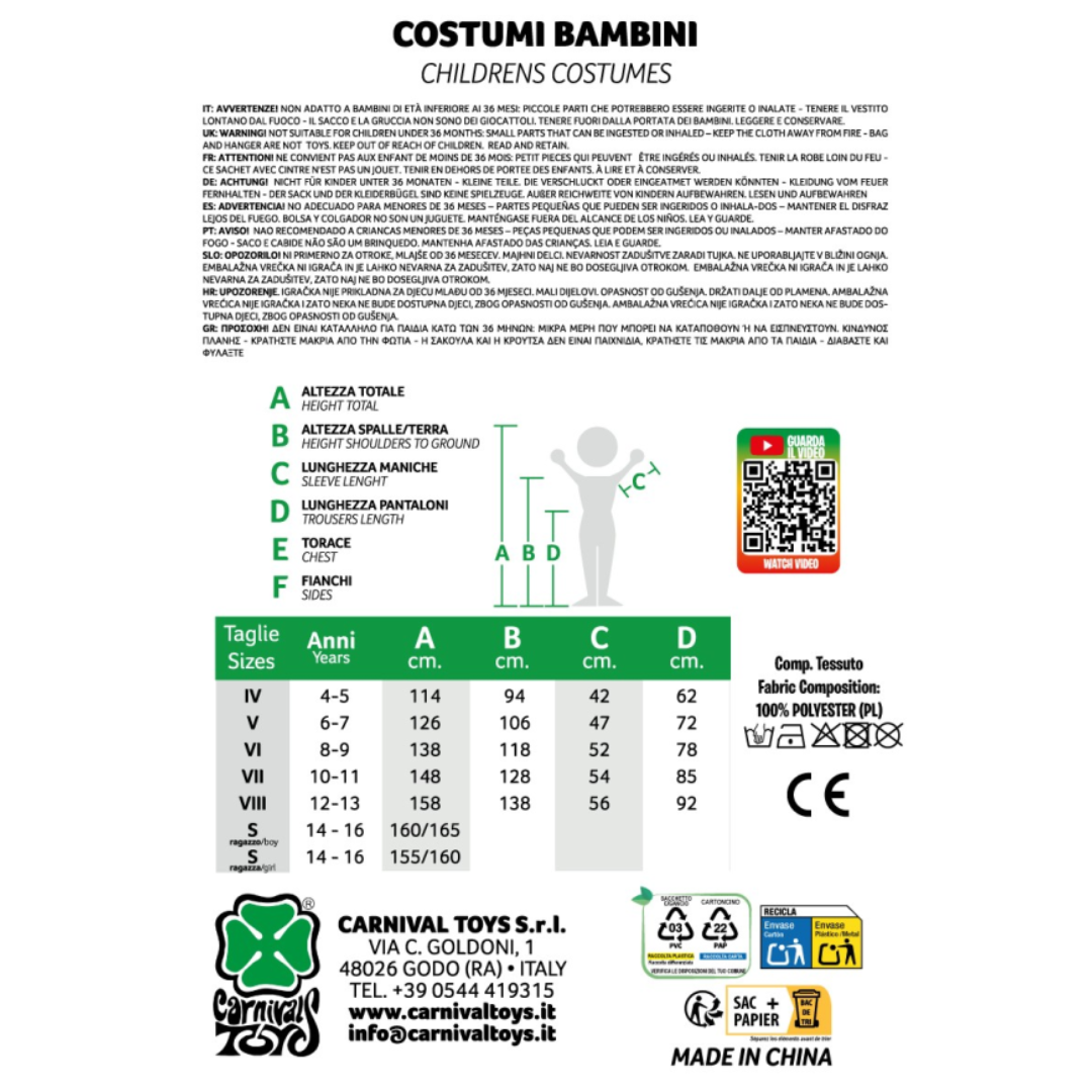 8004761689643_2 Costume Casa Di Carta Tg. 12-13 Anni - immagine 2