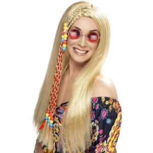 Parrucca Hippie Lunga Bionda