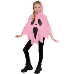Poncho Bambino Fantasma Rosa