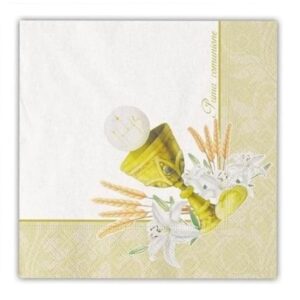 Tovaglioli 25X25 Comunione Pz 20