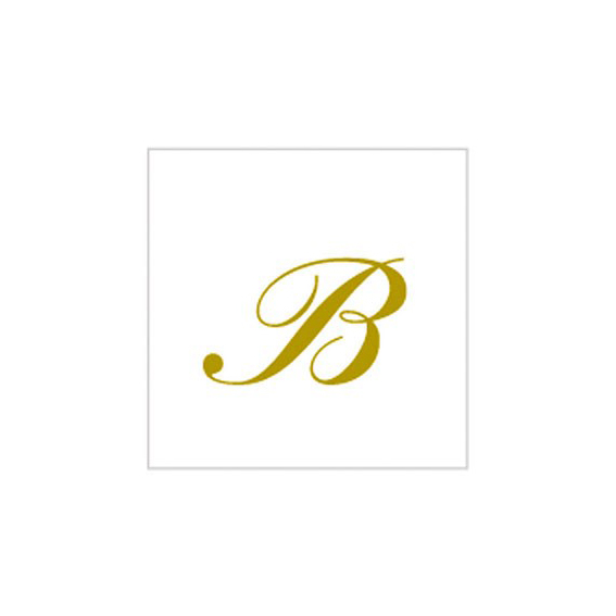 8020834600216_1 20 Tovaglioli 25x25 cm Lettera B - immagine 1