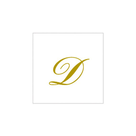 8020834600230_1 20 Tovaglioli 25x25 cm Lettera D - immagine 1