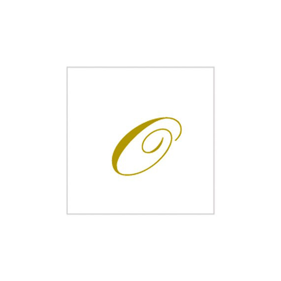 8020834600339_1 20 Tovaglioli 25x25 cm Lettera O - immagine 1