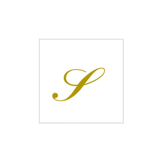 8020834600360_1 20 Tovaglioli 25x25 cm Lettera S - immagine 1