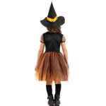 Costume Streghetta Arancio Tg. 3 Anni - immagine 2
